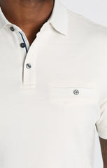 Stone Luxe Cotton Interlock Polo Shirt - stjohnscountycondos