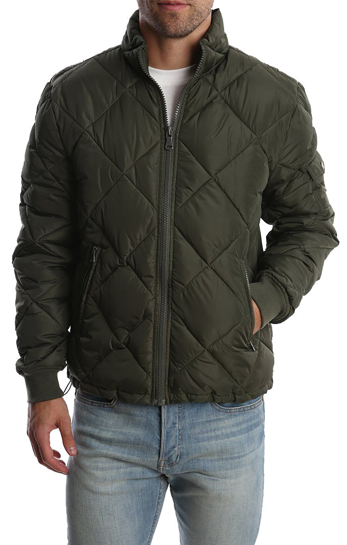Green Quilted Puffer Jacket - stjohnscountycondos