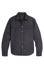 Charcoal Quilted Shirt Jacket - stjohnscountycondos