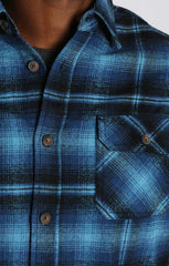 Blue Plaid Brawny Flannel Shirt - stjohnscountycondos