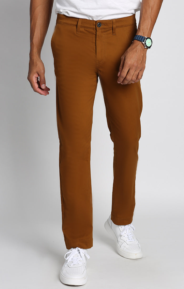 Copper Stretch Straight Fit Bowie Chino - stjohnscountycondos