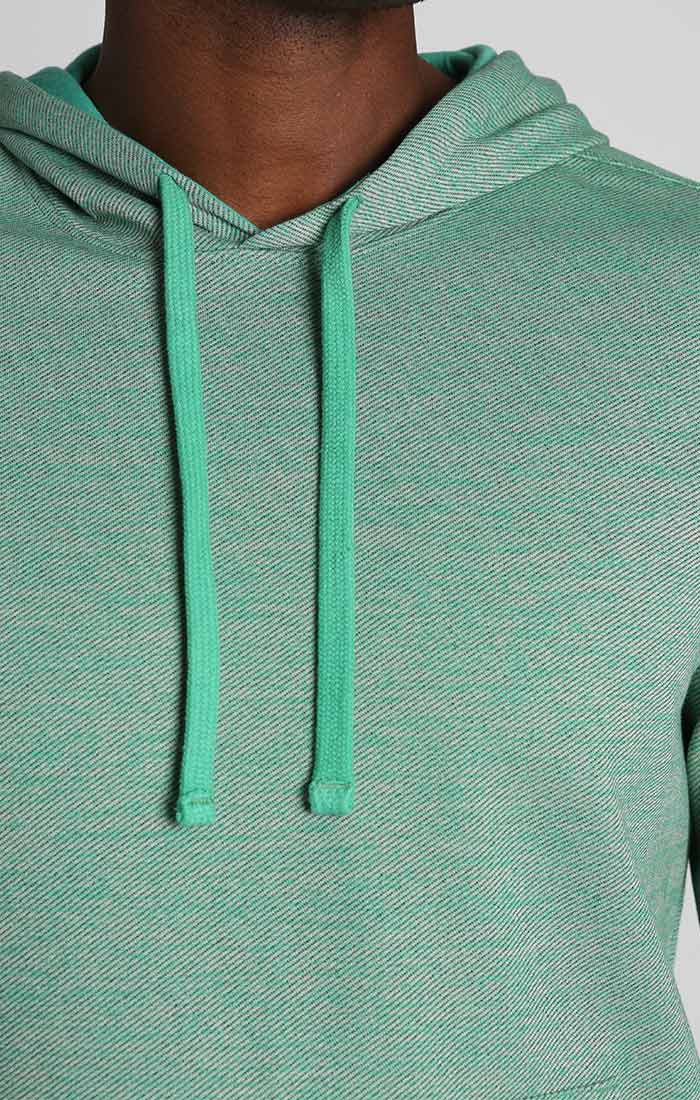 Green Novelty Knit Pullover Hoodie - stjohnscountycondos