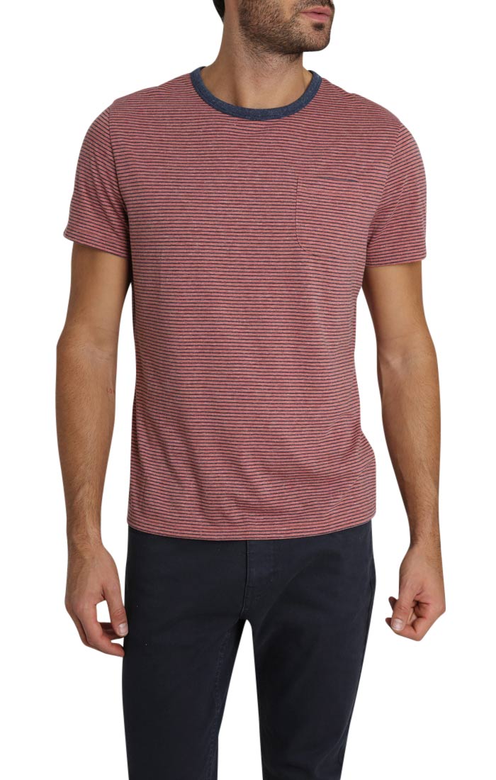 Red Striped TriBlend Tee - stjohnscountycondos