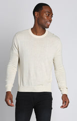 Ivory Lightweight Crewneck Sweater - stjohnscountycondos