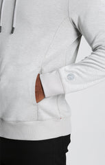 Light Grey Cotton Modal Crossover Hoodie - stjohnscountycondos