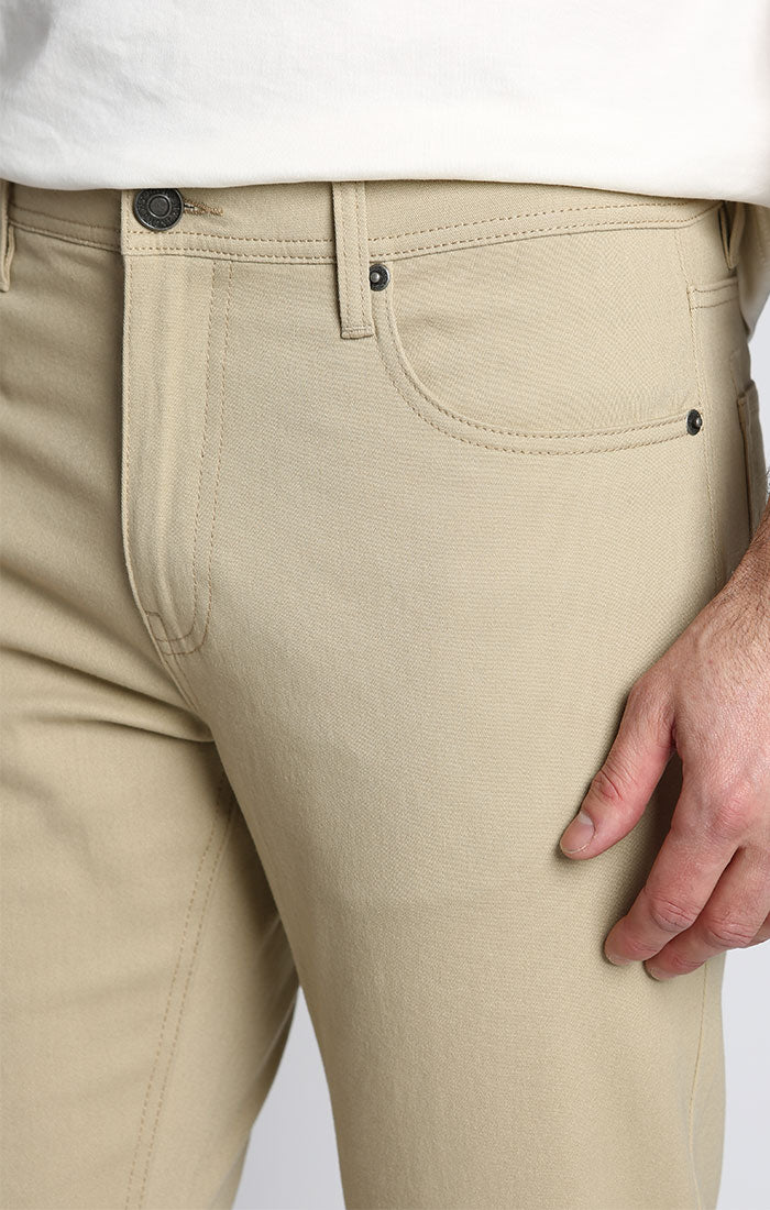 Khaki Straight Fit Stretch Twill 5 Pocket Pant - stjohnscountycondos