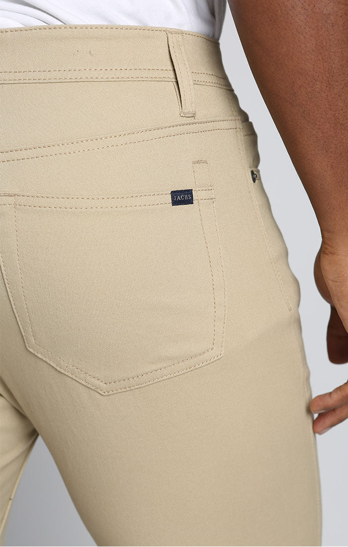 Khaki Slim Fit Stretch Twill 5 Pocket Pant - stjohnscountycondos
