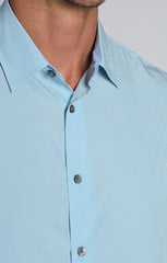 Light Blue Gravityless Short Sleeve Shirt - stjohnscountycondos