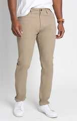 Taupe Stretch Straight Fit 5 Pocket Twill Pant - stjohnscountycondos