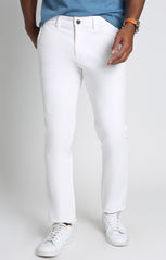White Straight Fit Stretch Bowie Chino - stjohnscountycondos