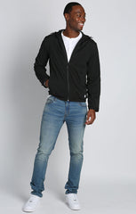Black Nylon Spandex Windbreaker Jacket - stjohnscountycondos