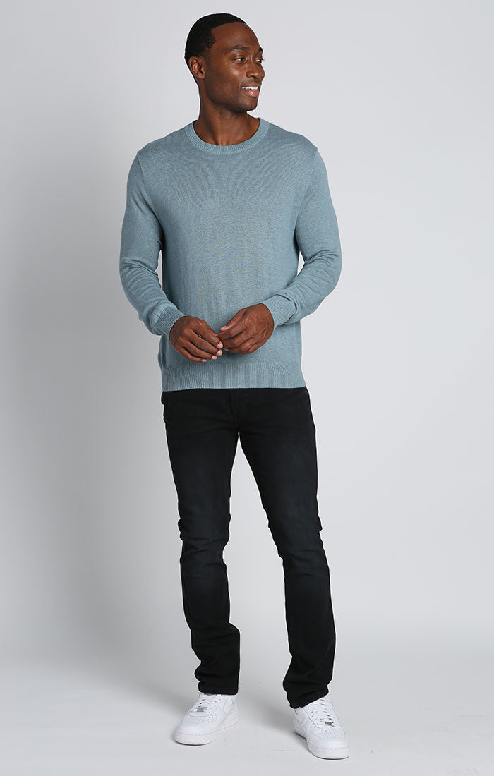 Blue Lightweight Crewneck Sweater - stjohnscountycondos
