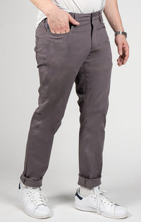Grey Straight Fit Premium Flex Pant - stjohnscountycondos
