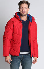 Red Hooded Puffer Jacket - stjohnscountycondos