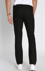 Black Straight Fit 5 Pocket Linen Pant - stjohnscountycondos