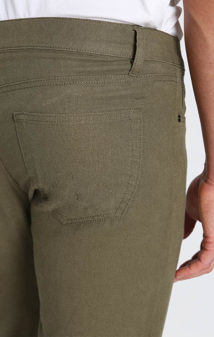 Olive Straight Fit 5 Pocket Linen Pant - stjohnscountycondos