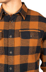 Copper Plaid Brawny Flannel Shirt - stjohnscountycondos