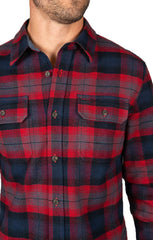 Red Plaid Brawny Flannel Shirt - stjohnscountycondos