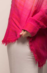 Pink Dip Dye Madras Plaid Shirt - stjohnscountycondos
