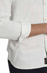 White Micro Arrow Stretch Double Face Shirt - stjohnscountycondos