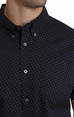 Black Diamond Print Short Sleeve Tech Shirt - stjohnscountycondos
