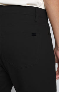 Black Slim Fit Stretch Twill 5 Pocket Pant - stjohnscountycondos
