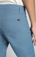 Blue Slim Fit Stretch Twill 5 Pocket Pant - stjohnscountycondos