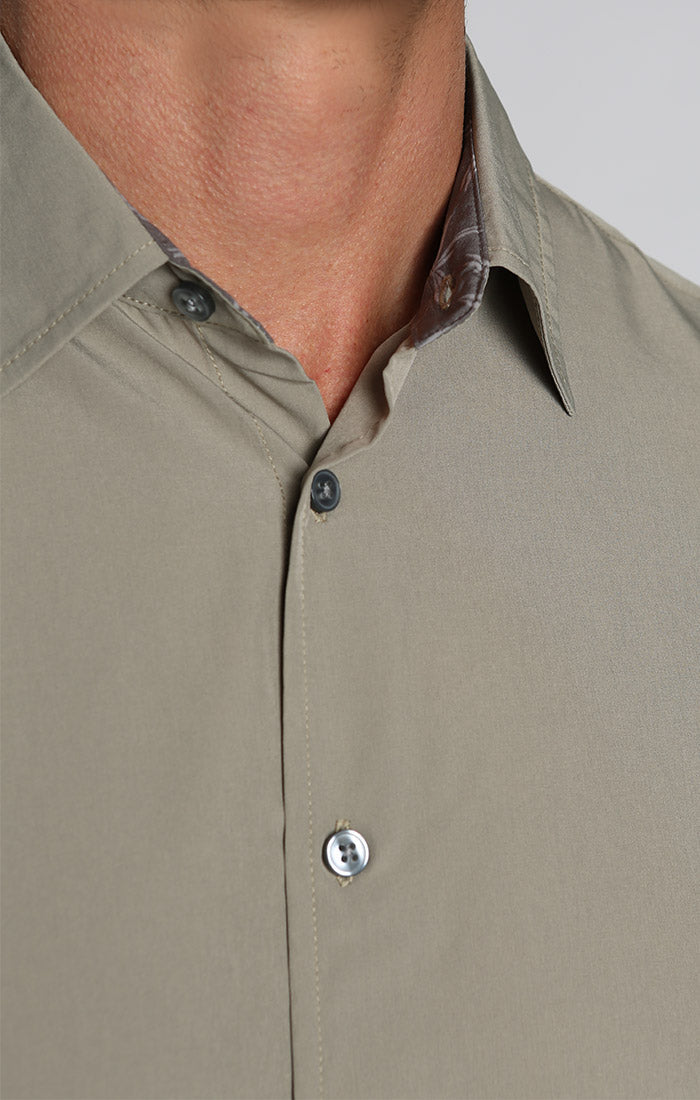 Taupe Gravityless Short Sleeve Shirt - stjohnscountycondos
