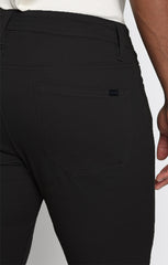 Black Stretch Slim Fit 5 Pocket Twill Pant - stjohnscountycondos