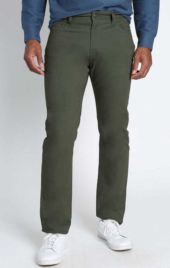 Green Flannel Lined Stretch Twill Pant - stjohnscountycondos