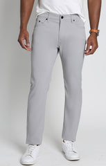 Grey Straight Fit 5 Pocket Tech Pant - stjohnscountycondos