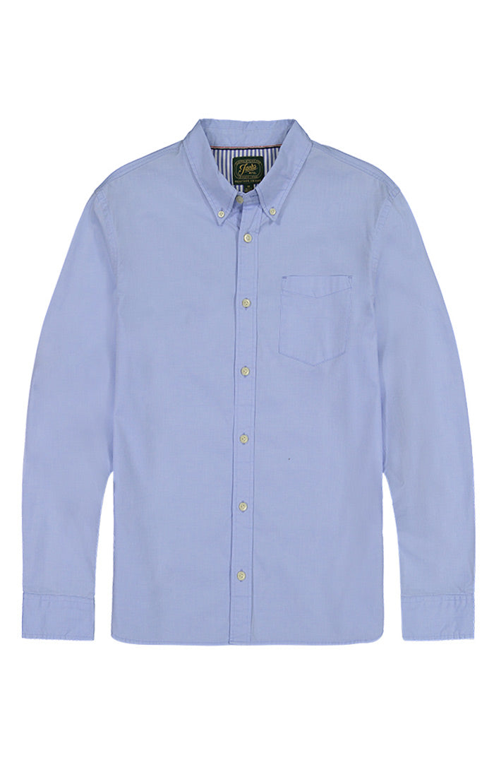 Blue Stretch Oxford Shirt - stjohnscountycondos