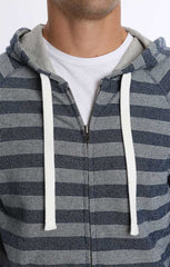 Blue Stripe French Terry Zip Up Hoodie - stjohnscountycondos