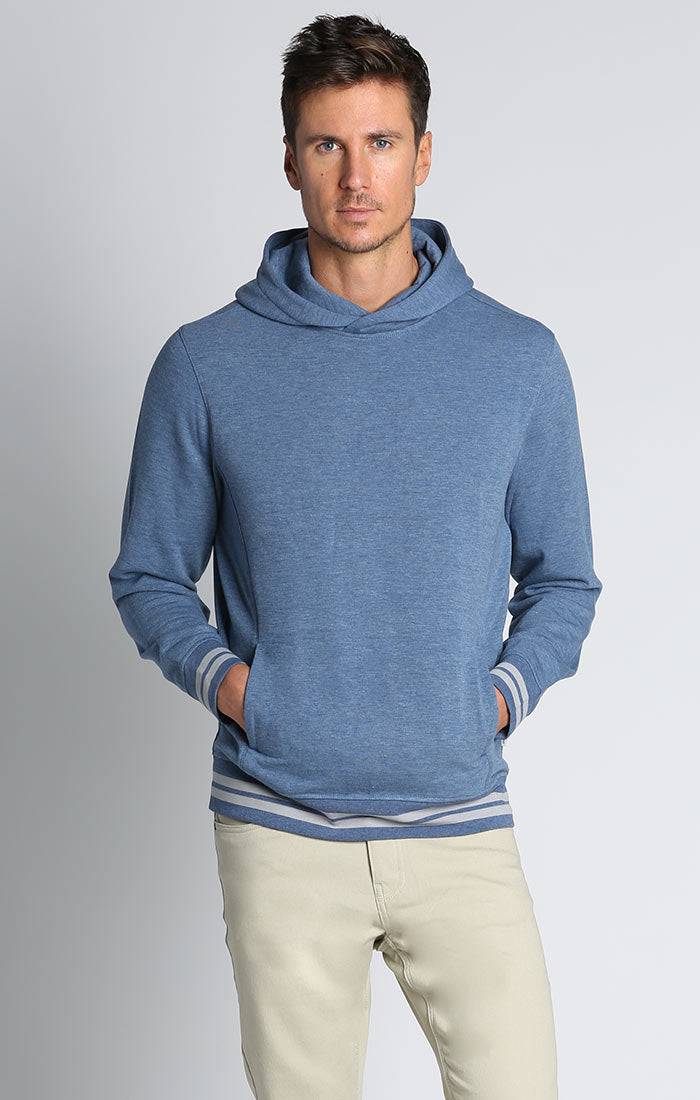 Blue Soft Touch Varsity Pullover Hoodie - stjohnscountycondos