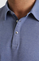 Blue Knit Oxford Polo - stjohnscountycondos