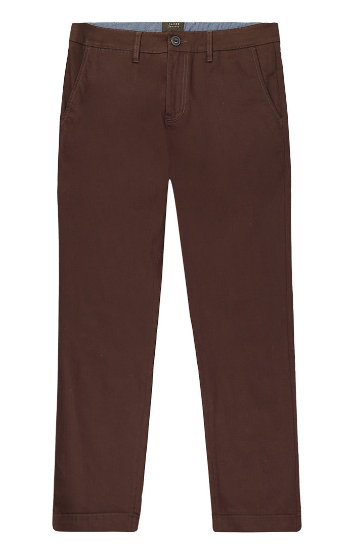 Brown Straight Fit Stretch Bowie Chino - stjohnscountycondos