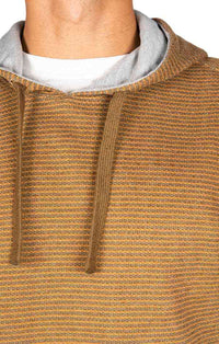 Copper Striped Fleece Pullover Hoodie - stjohnscountycondos