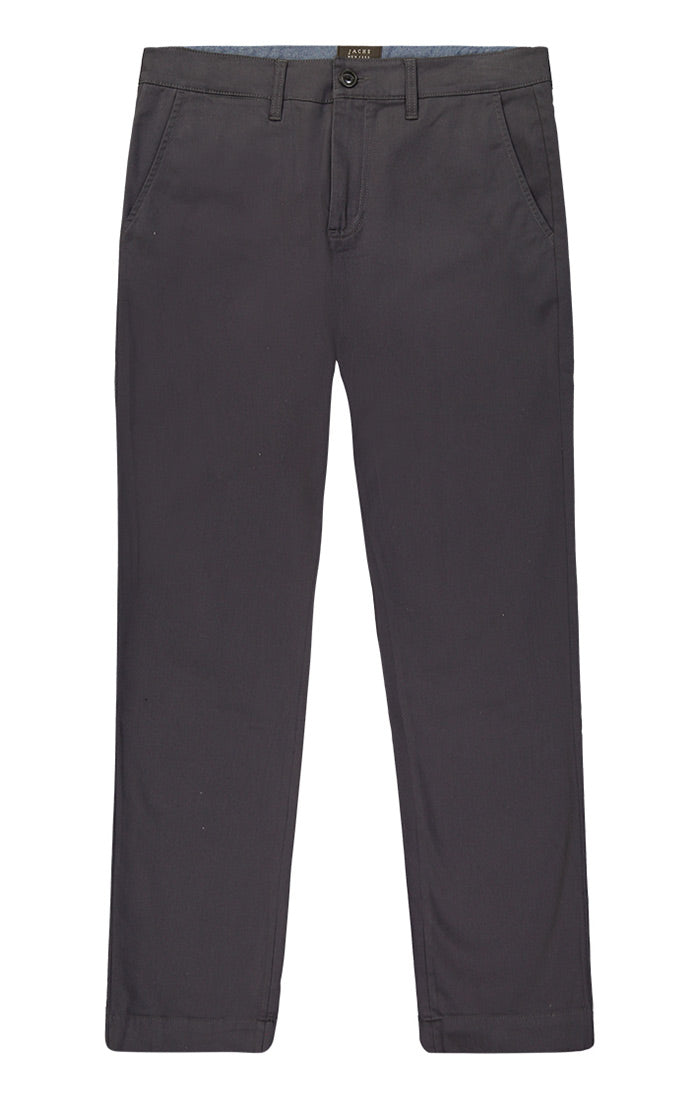 Charcoal Straight Fit Stretch Bowie Chino - stjohnscountycondos