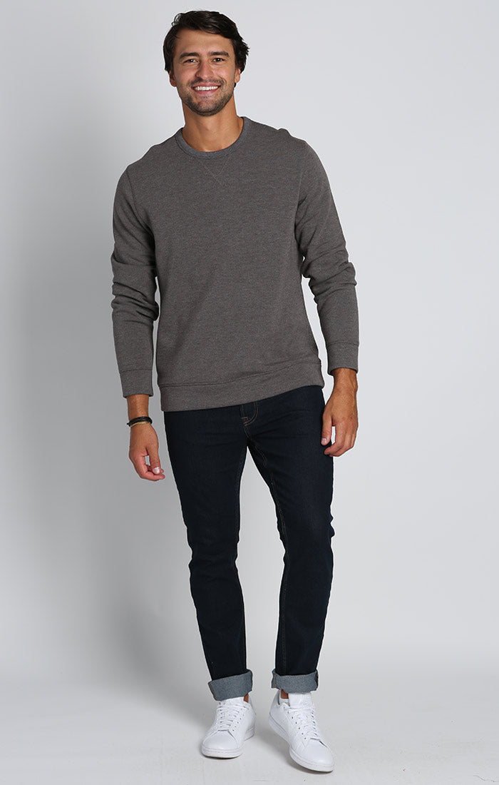 Charcoal Soft Touch Crewneck Pullover - stjohnscountycondos