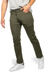 Green Straight Fit Stretch Canvas Pant - stjohnscountycondos