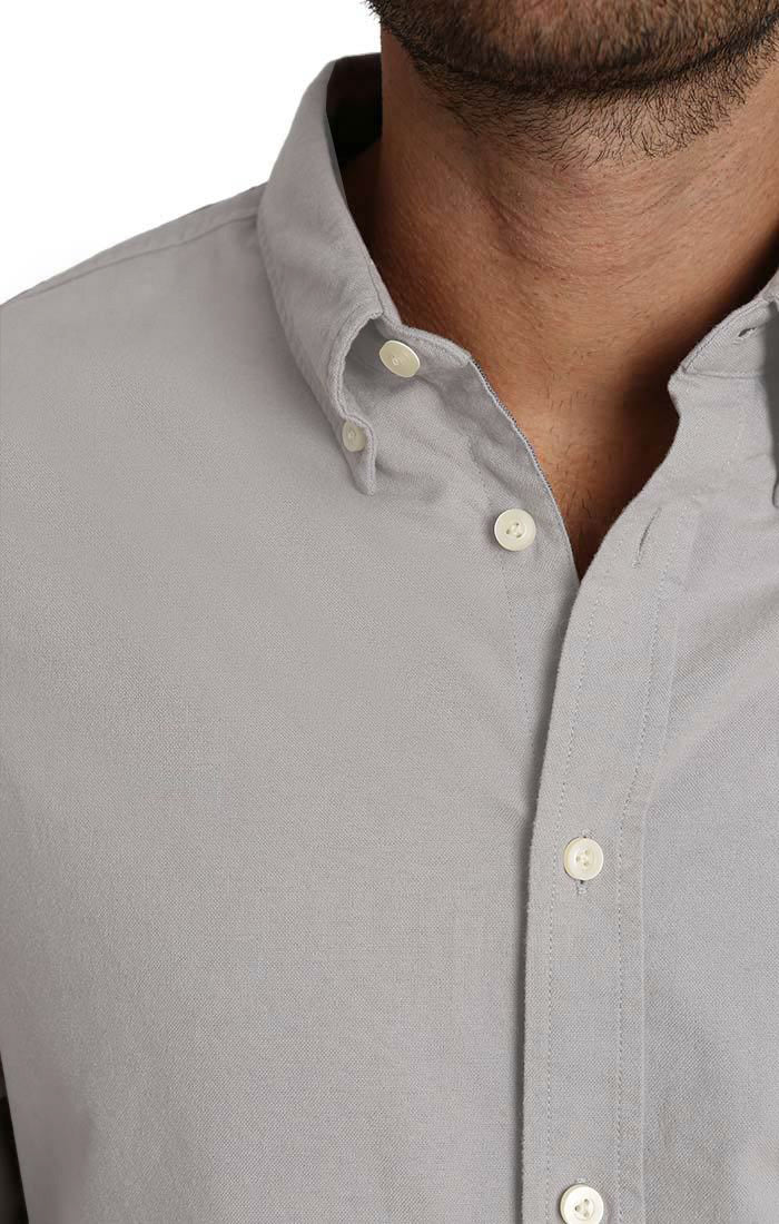 Grey Brushed Oxford Shirt - stjohnscountycondos