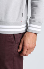 Grey Soft Touch Varsity Crewneck Pullover - stjohnscountycondos