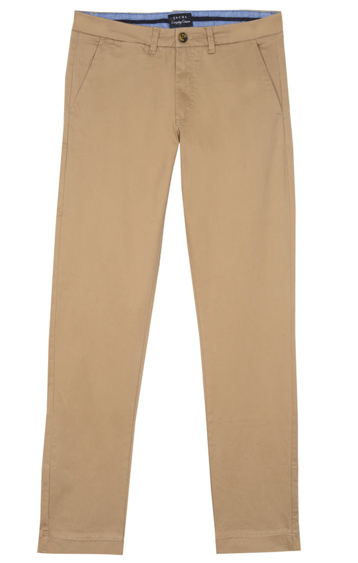 Tan Straight Fit Stretch Bowie Chino - stjohnscountycondos