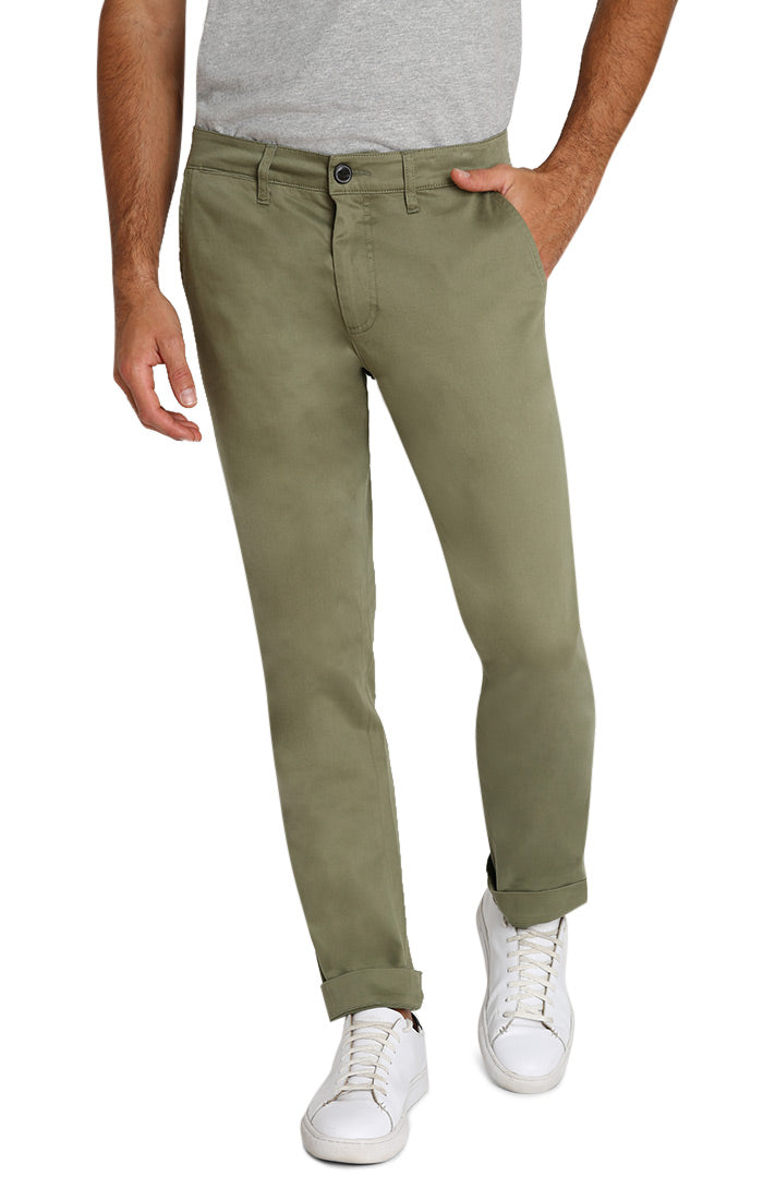 Olive Straight Fit Stretch Bowie Chino - stjohnscountycondos